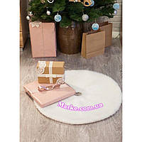 Пухнастий хутряний коврик килимок для ялинки 60см 70см 90см новорічний різдвяний