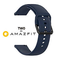 Ремінець для Xiaomi Amazfit GTS (AC) Dark Blue