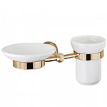 Підвісний дозатор для рідкого мила бронза кераміка Bugnatese F21, фото 7