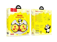 Навушники накладні провідні HOCO W31 PANDA Cheerful Headphones Жовтий/ Червоний (W31Yellow), фото 6