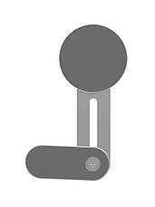 Тримач магнітний на ноутбук для IPhone 12/ 13 WiWU ZM306 Magnetic Phone Stand Сріблястий (ZM306), фото 6