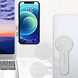 Тримач магнітний на ноутбук для IPhone 12/ 13 WiWU ZM306 Magnetic Phone Stand Сріблястий (ZM306), фото 8