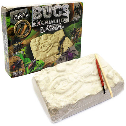 Розкопки комах Жуки «Bugs Excavation» Danko Toys, 6 видів, 24*20*5 см (BEX-01-01)