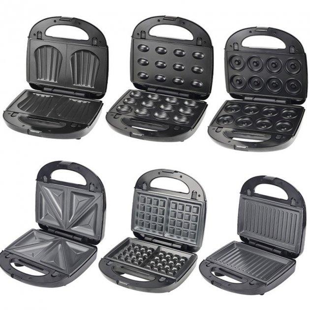 Мультипекарь мультимейкер зі знімними формами 6 в 1 DOMOTEC MS-7706