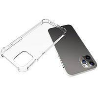 Противоударный силиконовый прозрачный чехол для айфон iPhone 12 Pro / 12