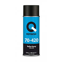 Краска Q-Refinish Rallye Spray в аэрозоли черная матовая (400мл)