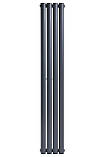 Вертикальний дизайнерський радіатор опалення ARTTIDESIGN Rimini 4/1500/236 сірий матовий, фото 4