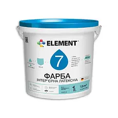 Акрилова інтер'єрна фарба Element 7 шовковисто-матова 1л