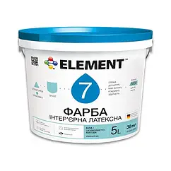 Акрилова інтер'єрна фарба Element 7 шовковисто-матова 5л