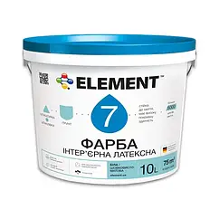 Акрилова інтер'єрна фарба Element 7 шовковисто-матова 10л