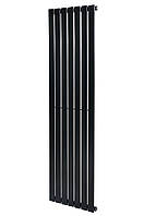 Вертикальный дизайнерский радиатор отопления ARTTIDESIGN Livorno 7/1800/476/50 чёрный матовий