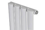 Вертикальний дизайнерський радіатор опалення ARTTIDESIGN Rimini 4/1800/236 білий матовий, фото 5