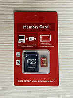 Карта памяти Micro SD 64 GB + Adapter Class 10 для телефонов и фотоаппаратов