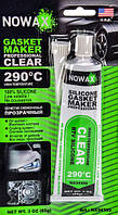 NOWAX GASKET MAKER CLEAR 85g +290 С Високотемпературний 100% силіконовий герметик прозорий NX 34309