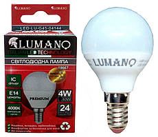 Лампа LED ДШ 4W-E14-4000K 360Lm TM LUMANO