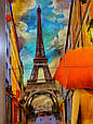 Розписна плитка - Керамічне панно - Фреска Париж, фото 5