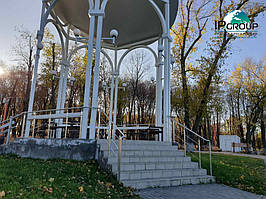 Перила и ограждения для лестниц. Нержавеющее ограждение пандуса. У нас вы можете купить перила для лестницы с установкой и гарантией. 4