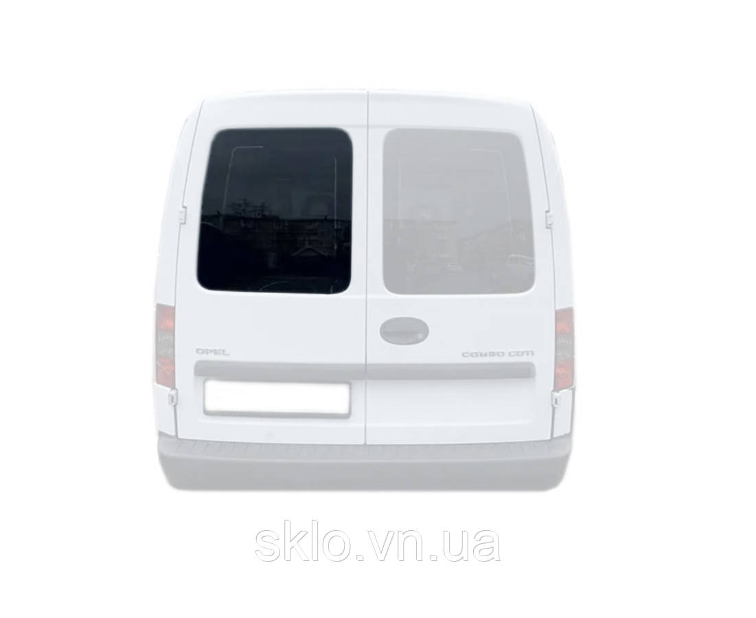 Заднє скло Opel Combo C (01-11) Ліве на розпашні двері Без електрообогрева (Опель Комбо С)