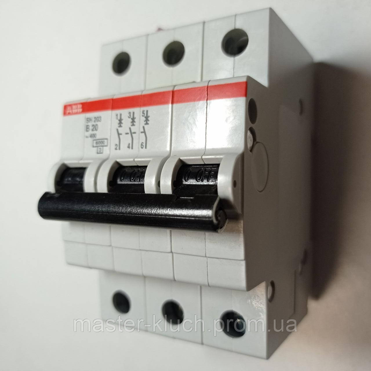 Автоматический выключатель АВВ 20A SH203 В20 - фото 5 - id-p43558906