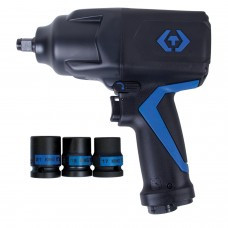 Пневматичний гайковерт 1/2" 1288 Нм, у комплекті 3 торцеві головки KING TONY P33481-095B