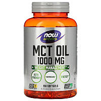 Добавка для физической активности "MCT Oil" Now Foods, 1000 мг, 150 капсул