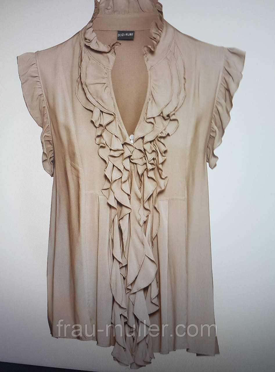 Ефектна блузка жіноча пудрова 62 64 66 Bonprix, фото 1