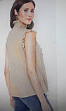 Ефектна блузка жіноча пудрова 62 64 66 Bonprix, фото 3