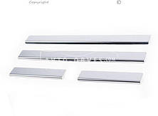 Накладки на пороги Renault Logan 2013-...