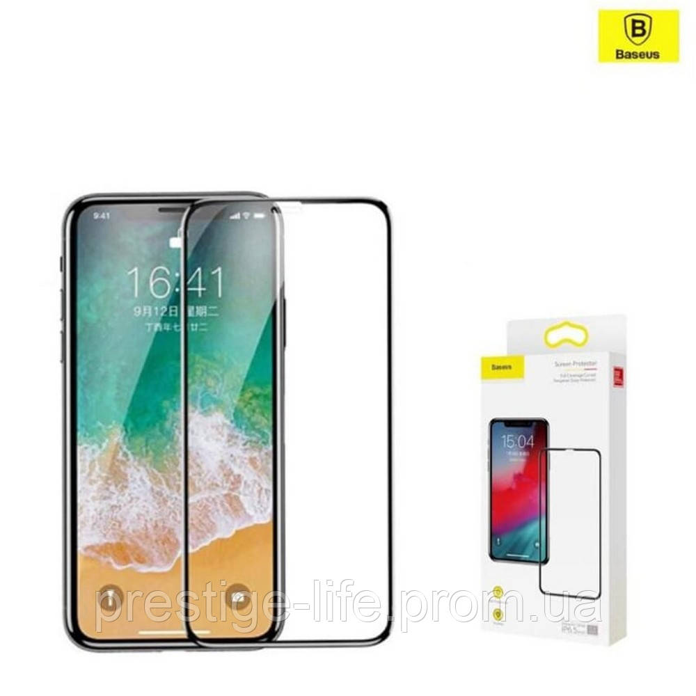 Захисне скло Baseus Full Coverage Curved Glass iPhone Xs Max/11 Pro Max Black