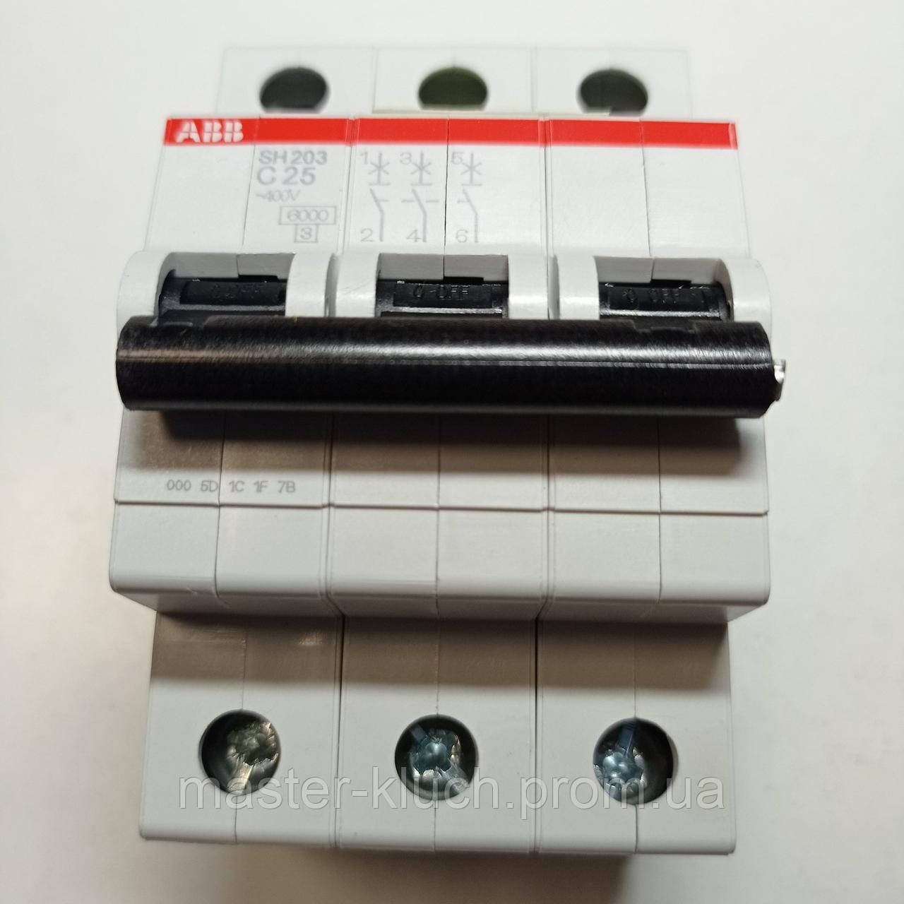 Автоматический выключатель АВВ 25A SH203 С25 - фото 5 - id-p43558930