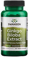 Екстракт гінкго білоба Swanson — Ginkgo Biloba Extract 120 мг (100 капсул)