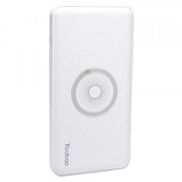 Зовнішній акумулятор PowerBank з бездротовою зарядкою Yoobao W5 5000 mAh Wireless White