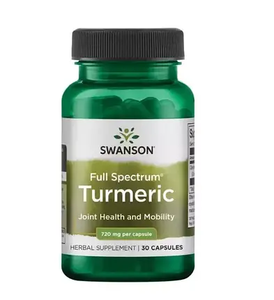 Куркумін Swanson Full Spectrum Turmeric 720 мг 30 капс., фото 2