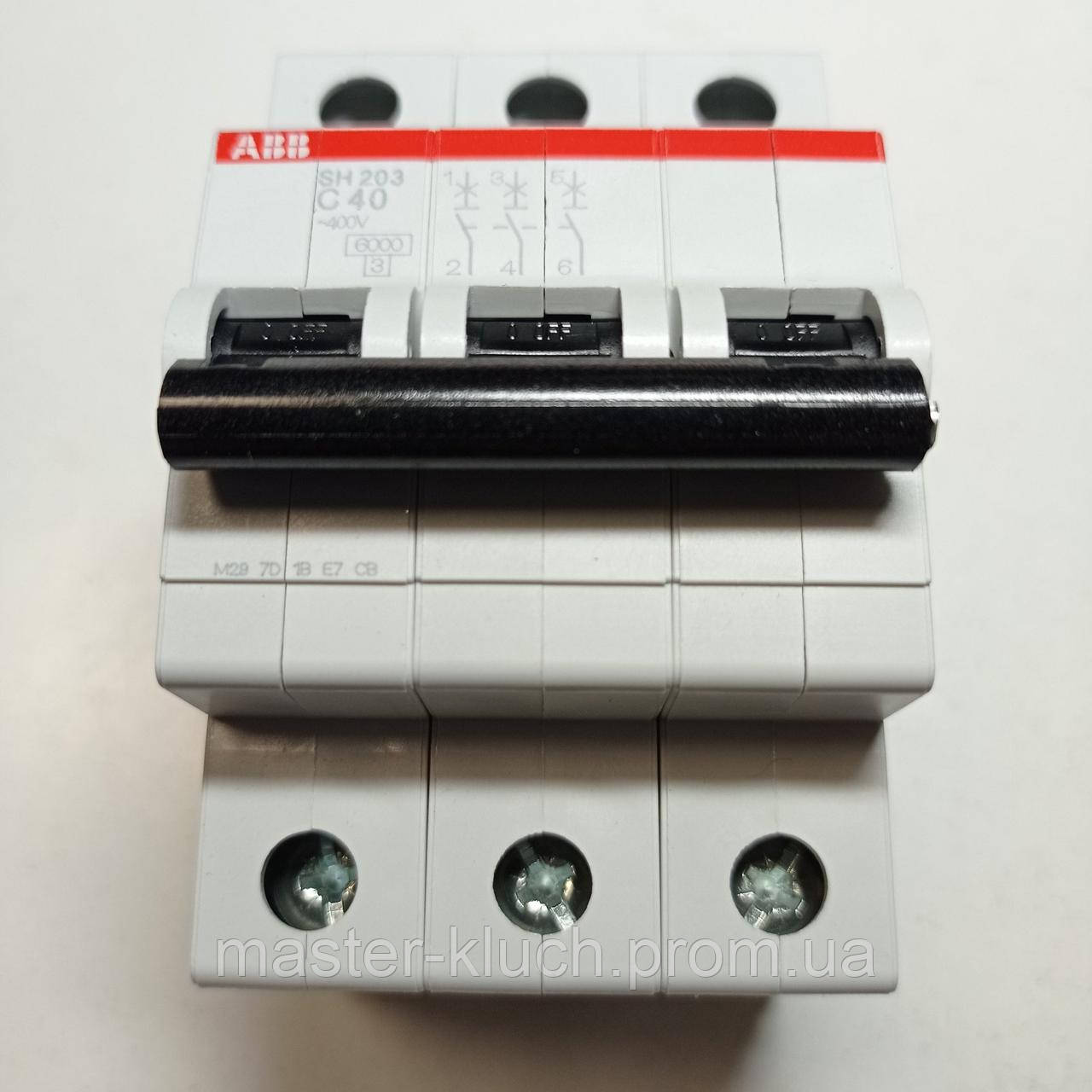 Автоматический выключатель АВВ 40A SH203 С40 - фото 3 - id-p43563403