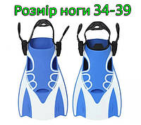 Спортивні короткі ласти для швидкого плавання AquaSpeed 34-39р M, Детская М
