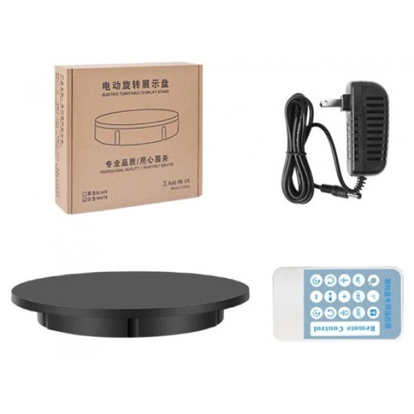 Предметний стіл поворотний 42см пульт чорний Puluz DCA1271B, фото 1