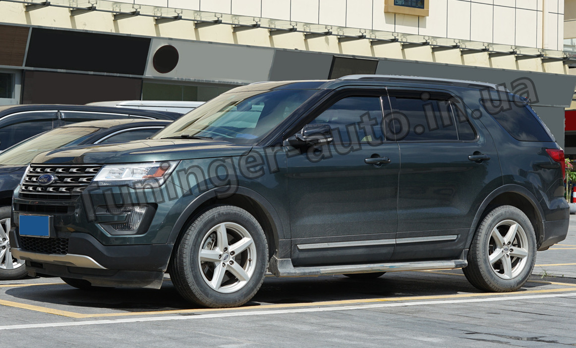 Дефлектори вікон (вітровики) Ford Explorer 2011-2019 (Autoclover)