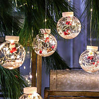 Гирлянда "Дед Мороз" Xmas WW-1 Copper Curtain Ball Lamp