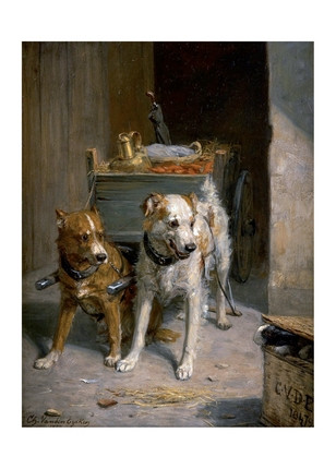 Листівка The Cart Harnessed with Dogs, фото 1