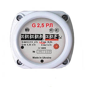 Газовий лічильник роторний РЛ Ямпіль 2.5 без КМЧ