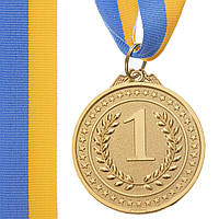 Нагорода медалі спортивні зі стрічкою (1 шт) CELEBRITY d=50 мм C-3167 OF, 1 місце (золото)