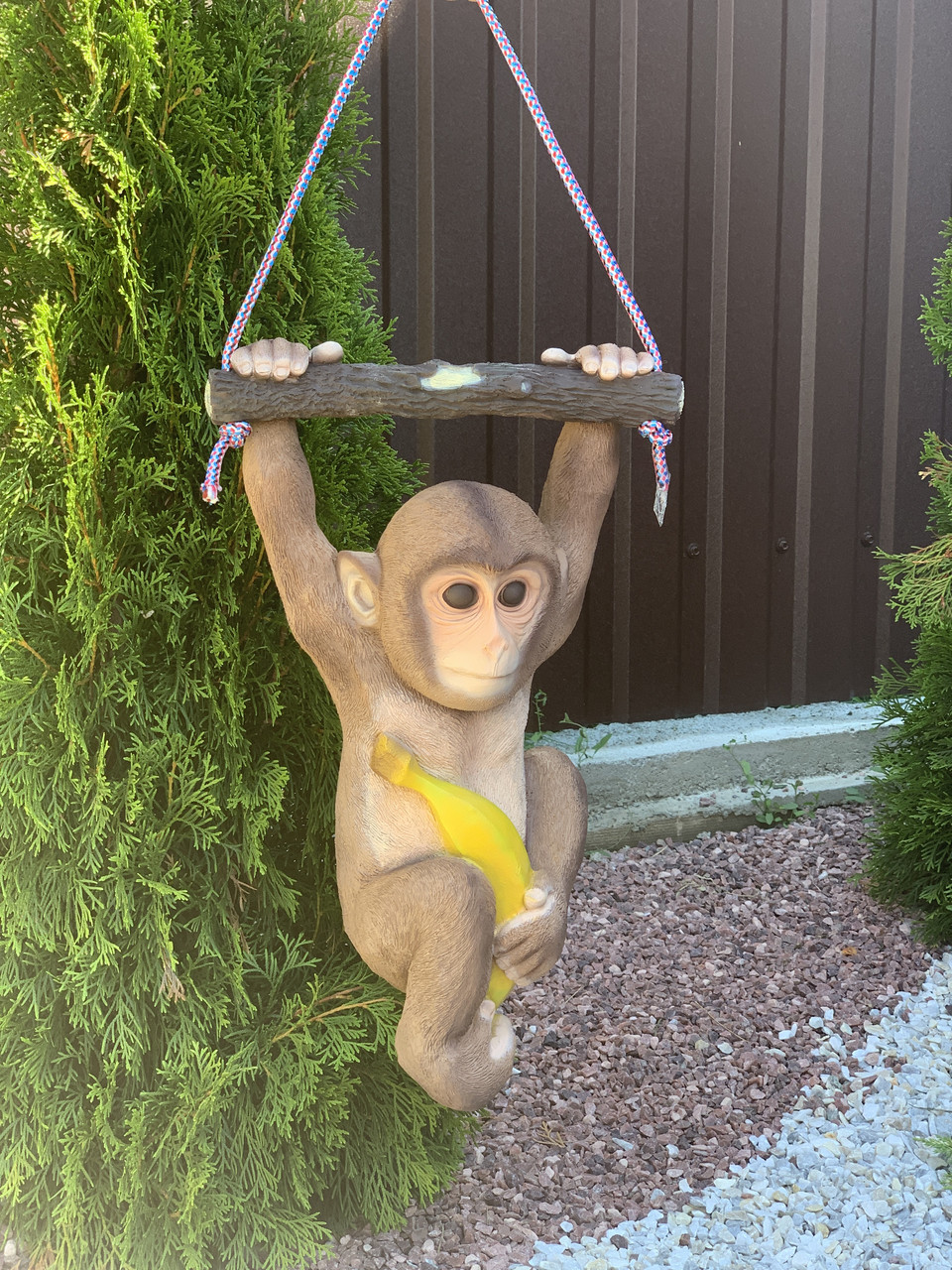 Садовая Фигура с Полистоуна Обезьяна на Ветке — Купить Недорого на Bigl ...