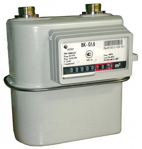 Газовый счетчик Elster BK-G1,6 Эльстер ВК G1,6 без КМЧ, цена 1376 грн ...