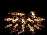 Гірлянда новорічної прозорі лампи 10 штук  4м WATERPROF-BALL- 10W-6 (теплий білий), фото 2