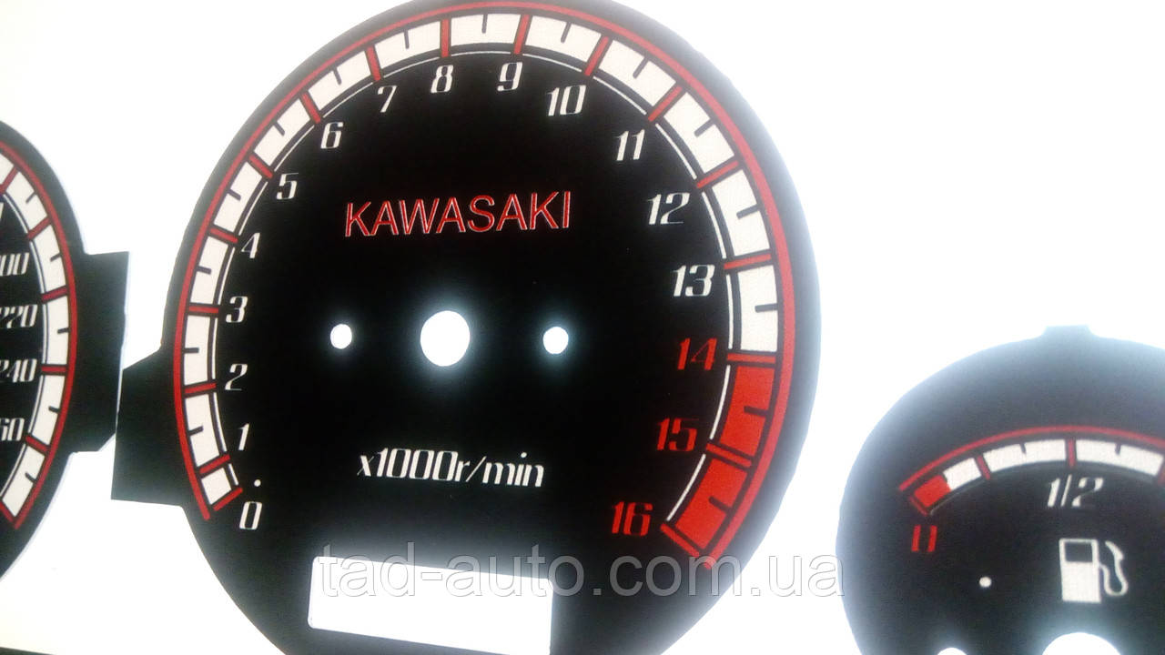Шкали приладів Kawasaki zz R600