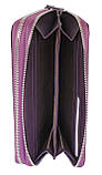 Гаманець Жіночий Шкіряний Лаковий Purple на Дві Змійки Mario Dion 6014-017, фото 5