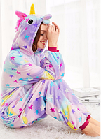 Пижама Кигуруми Звездный Единорог для детей и взрослых