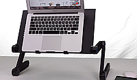 Столик трансформер подставка для ноутбука портативный с системой охлаждения, смены высоты Laptop Table T8