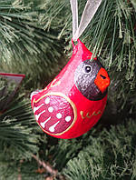 Игрушка на елку "Птица красный Кардинал"