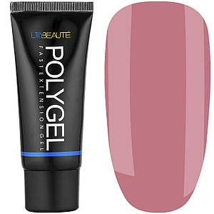 Полигель Poly Gel Lilly Beaute 30 р, №02 Pink Pearl напівпрозорий рожевий